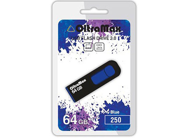 

USB Flash Drive 64Gb - OltraMax 250 OM-64GB-250-Blue, OM-64GB-250-Blue