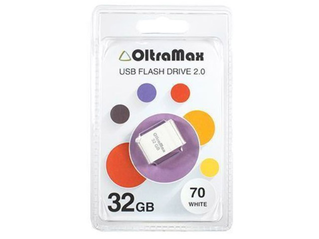 Zakazat.ru: USB Flash Drive 32Gb - OltraMax 70 OM-32GB-70-White