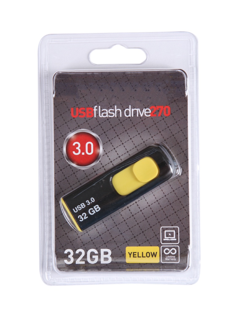 

USB Flash Drive 32Gb - OltraMax 270 OM-32GB-270-Yellow, OM-32GB-270-Yellow