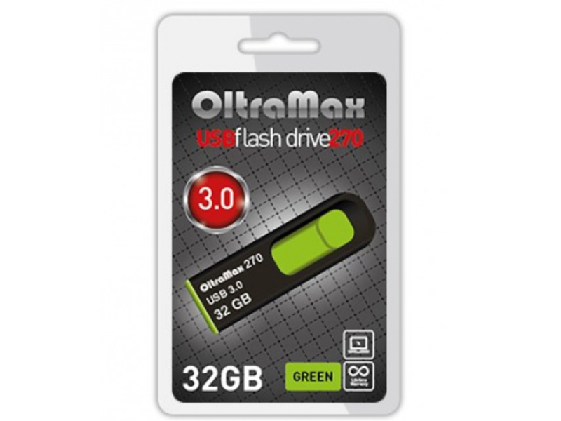 

USB Flash Drive 32Gb - OltraMax 270 OM-32GB-270-Green, OM-32GB-270-Green