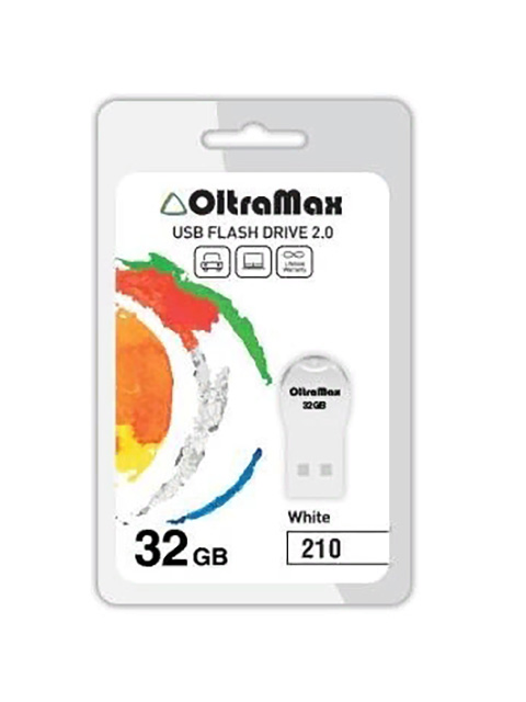 

USB Flash Drive OltraMax 210 32GB White, OM-32GB-210-White