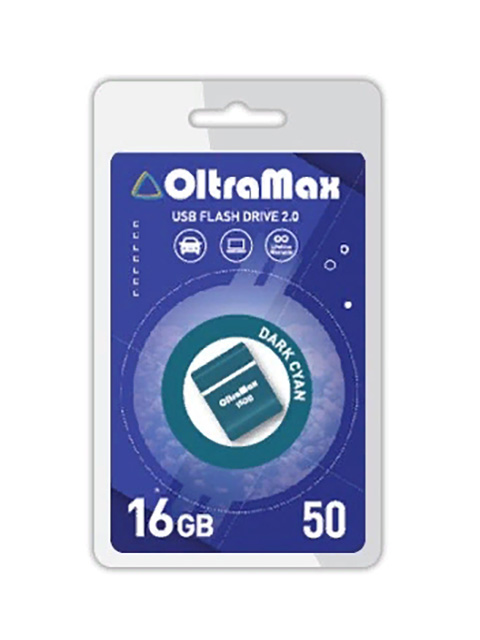 

USB Flash Drive 16Gb - OltraMax 50 OM-16GB-50-Dark Cyan, OM-16GB-50-Dark Cyan