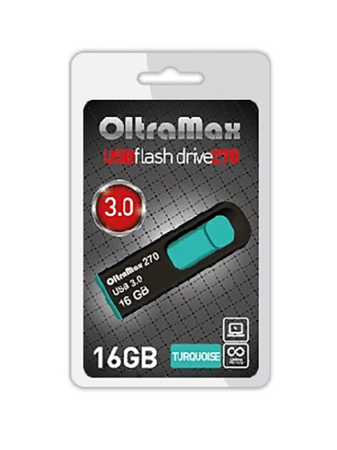 

USB Flash Drive 16Gb - OltraMax 270 OM-16GB-270-Turquoise, OM-16GB-270-Turquoise