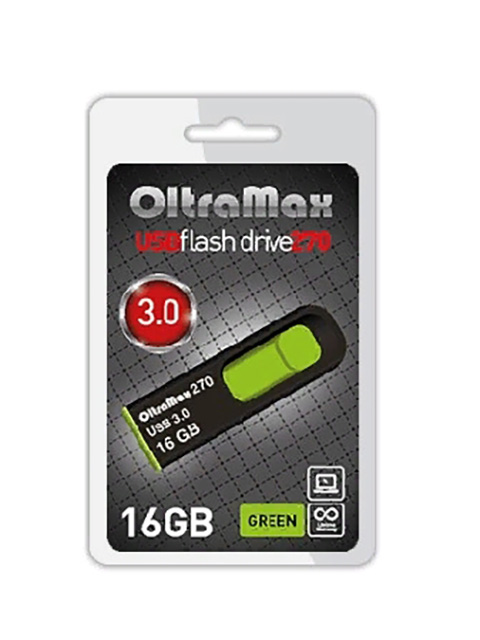 

USB Flash Drive 16Gb - OltraMax 270 OM-16GB-270-Green, OM-16GB-270-Green