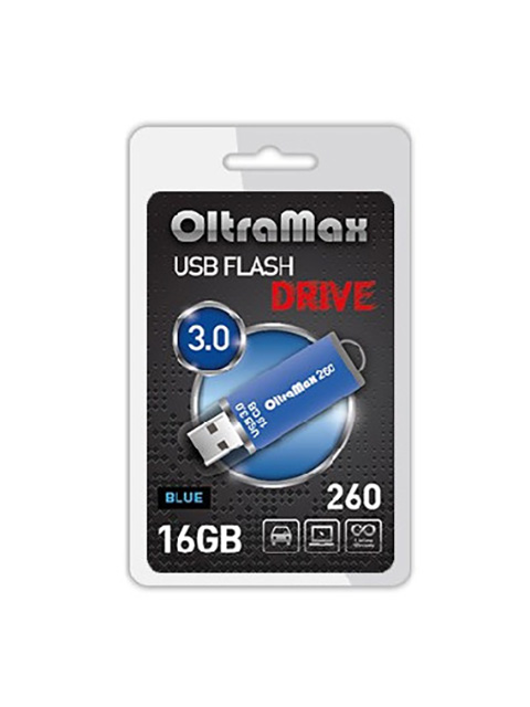 

USB Flash Drive 16Gb - OltraMax 260 OM-16GB-260-Blue, OM-16GB-260-Blue