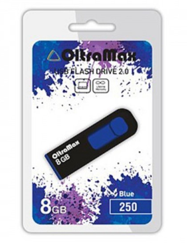 

USB Flash Drive 8Gb - OltraMax 250 OM-8GB-250-Blue, OM-8GB-250-Blue