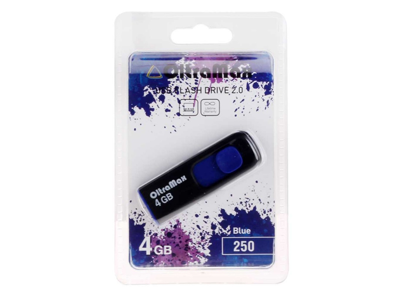 Zakazat.ru: USB Flash Drive 4Gb - OltraMax 250 OM-4GB-250-Blue