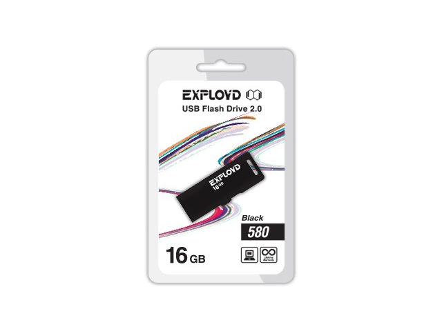 USB Flash Drive 16Gb - Exployd 580 EX-16GB-580-Black