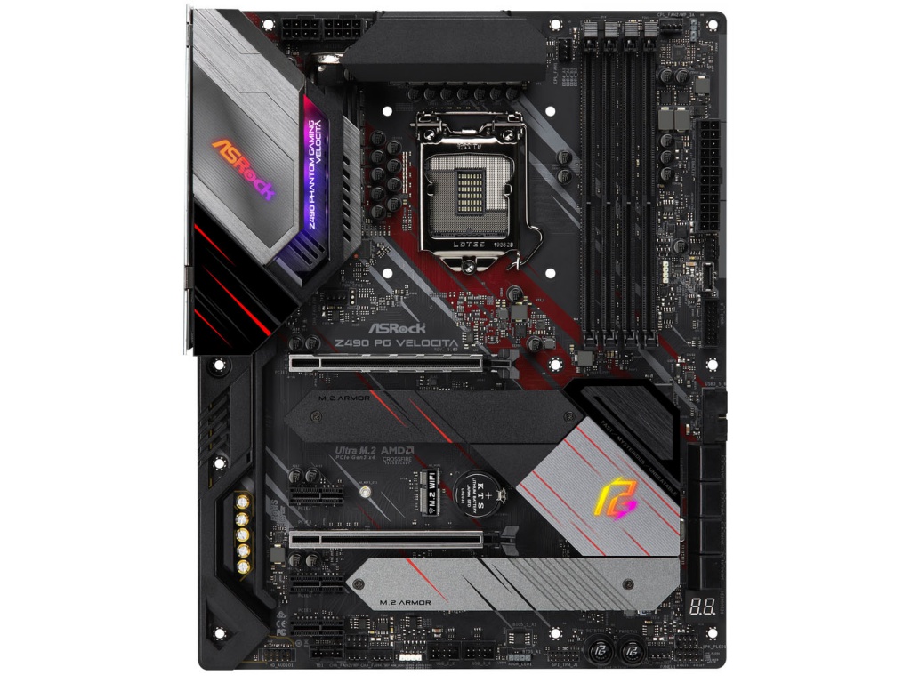 фото Материнская плата asrock z490 pg velocita