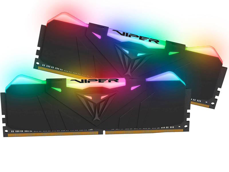 

Модуль памяти Patriot Memory Viper RGB DDR4 DIMM 3600MHz PC-28800 CL17 - 32Gb Kit (2x16Gb) PVR432G360C7K, PVR432G360C7K