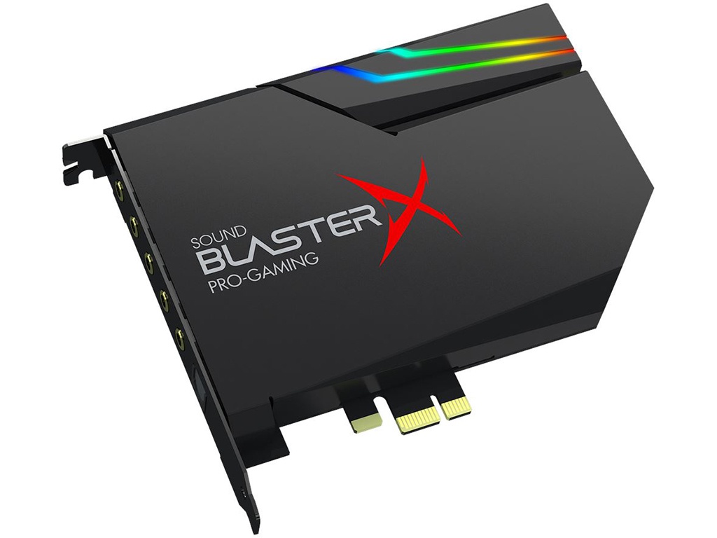 Звуковая карта Creative Sound BlasterX AE-5 Plus 70SB174000003 комплект акустики creative sound blasterx katana 1 1 черный черный