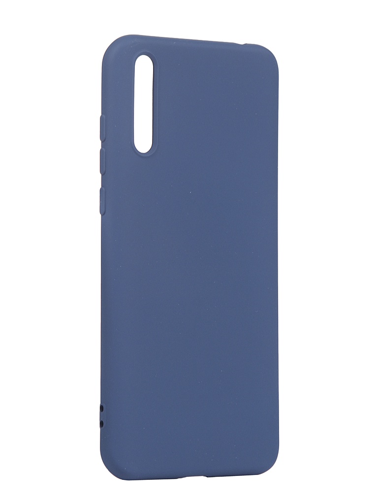 фото Чехол с микрофиброй df для huawei y8p silicone blue hworiginal-16 df-group