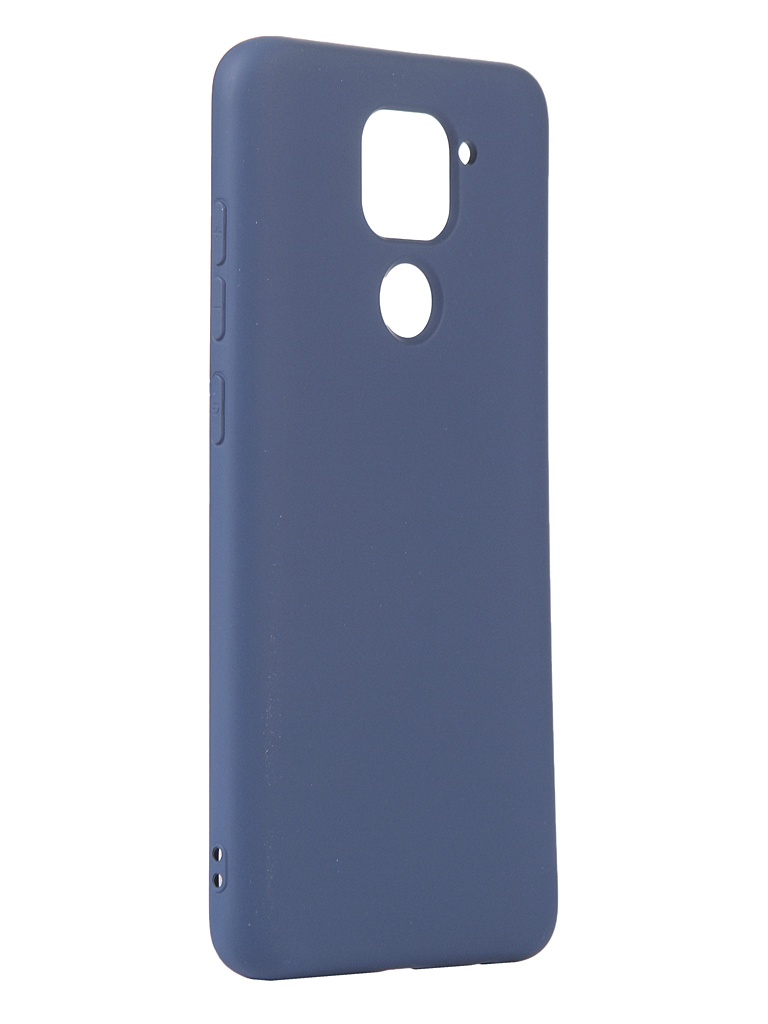 Zakazat.ru: Чехол с микрофиброй DF для Xiaomi Redmi Note 9 Silicone Blue xiOriginal-11