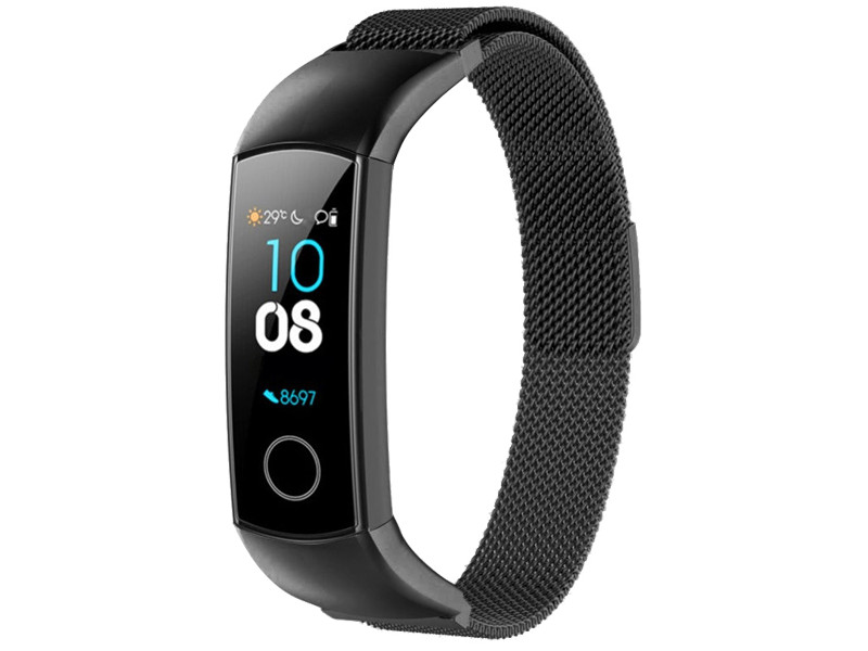 

Aксессуар Ремешок DF для Honor Band 4/5 Steel Black hwMetalband-01, hwMetalband-01