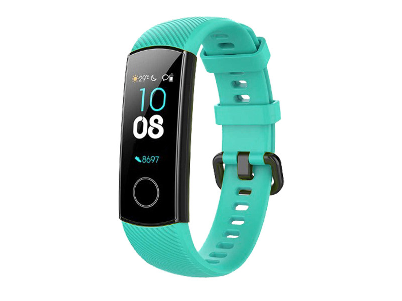 фото Aксессуар ремешок df для honor band 4/5 silicone mint hwclassicband-02 df-group