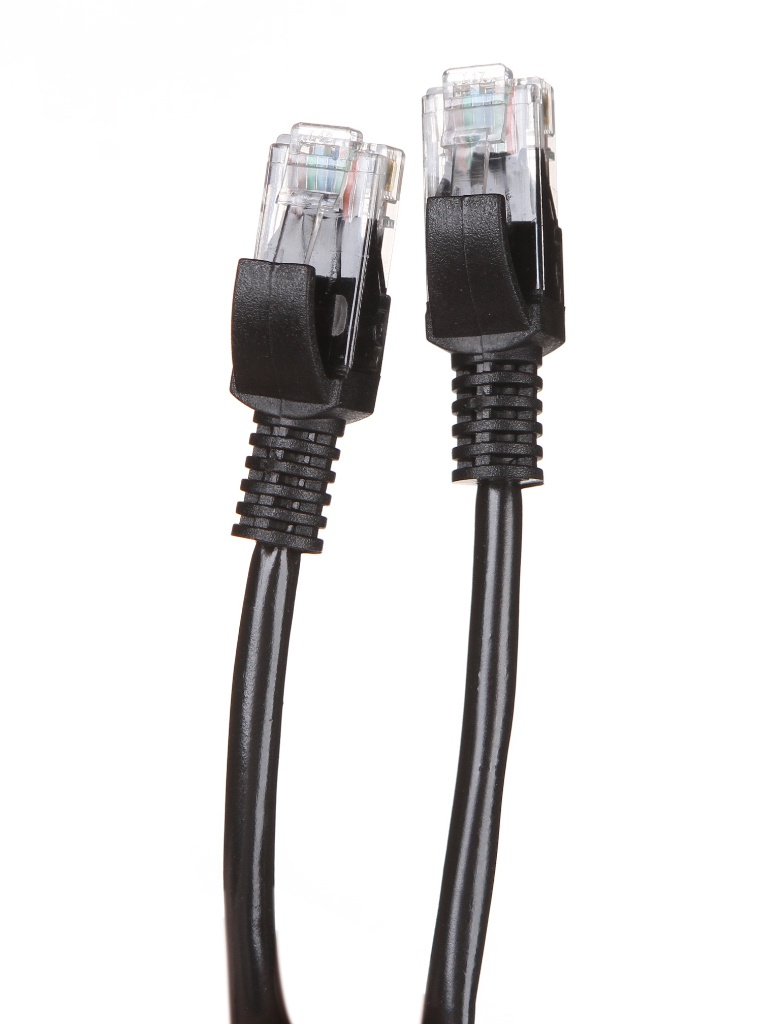 фото Сетевой кабель ks-is utp cat.5e rj45 1.0m black ks-386-1