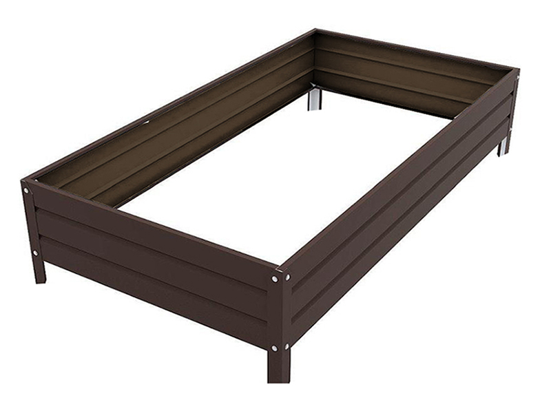 

Грядка Комфорт на даче Московская усиленная, оцинкованная 1x3m x 32cm Brown 00128K, 00128K