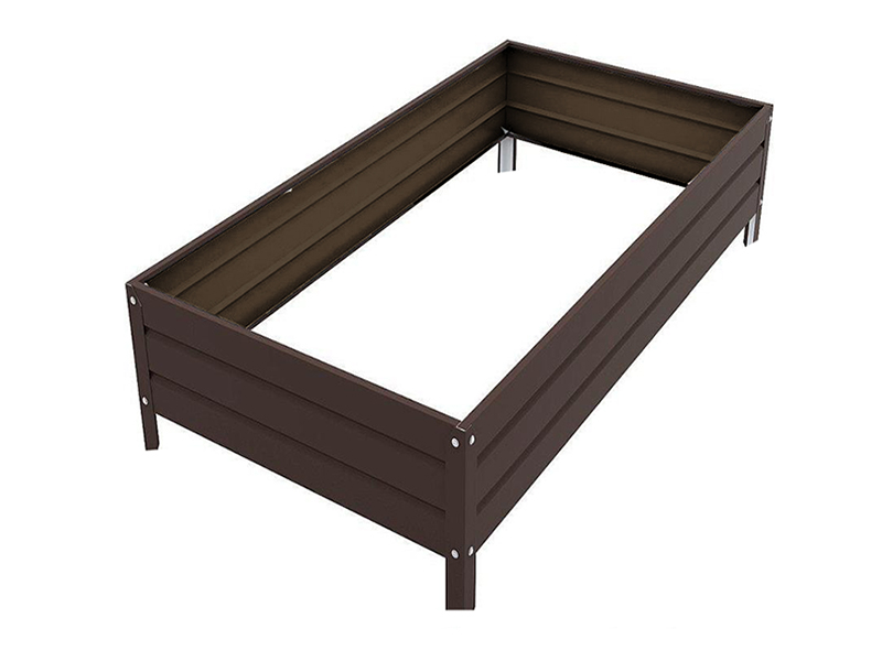 

Грядка Комфорт на даче Московская усиленная, оцинкованная 0.8x3m x 22cm Brown 00119K, 00119K