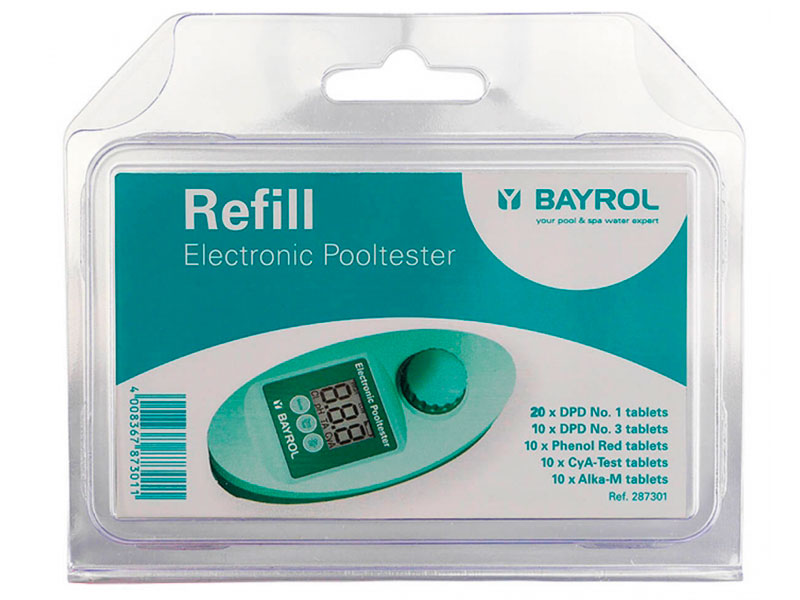 Таблетки Bayrol для электронного пултестера 287301 медленнорастворимый хлор bayrol chlorilong 200 1kg 4536120