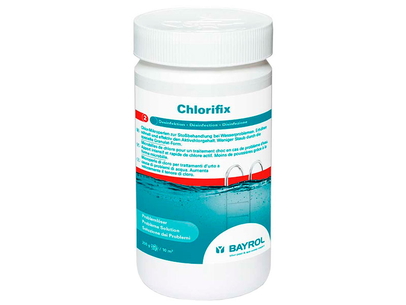 фото Быстрорастворимый хлор для ударной дезинфекции bayrol chlorifix 1kg 4533111