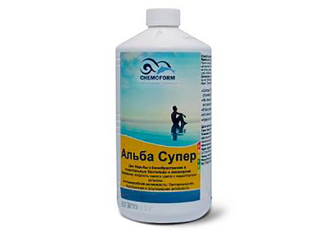 Средство дезинфекции Chemoform Альба Супер 1L 0602001 жидкость для борьбы с водорослями chemoform альба супер 3l 0602003