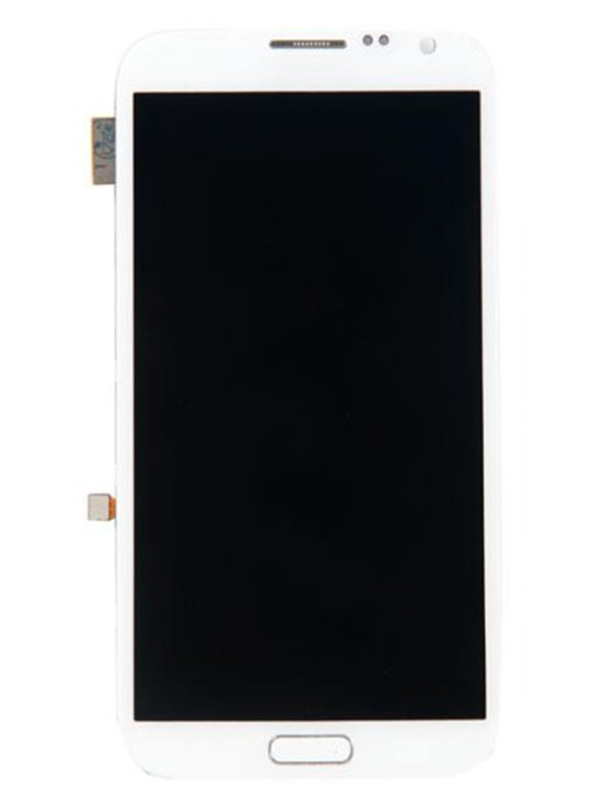 фото Дисплей rocknparts для samsung galaxy note 2 gt-n7100 amoled с тачскрином и передней панелью white 242310