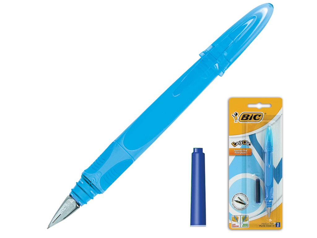 

Ручка перьевая Bic EasyClic корпус Light Blue, стержень Blue 8479004, 8479004