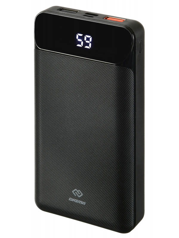 фото Внешний аккумулятор digma power bank dg-20000-pl-bk 20000mah black