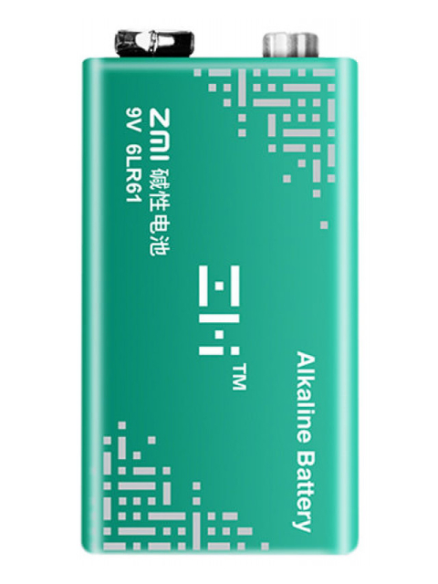 фото Батарейка крона - xiaomi zmi alkaline 6lr61 9v green (1 штука)