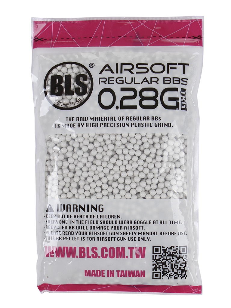 фото Шарики пластиковые bls 0.28g 6mm (1kg) white