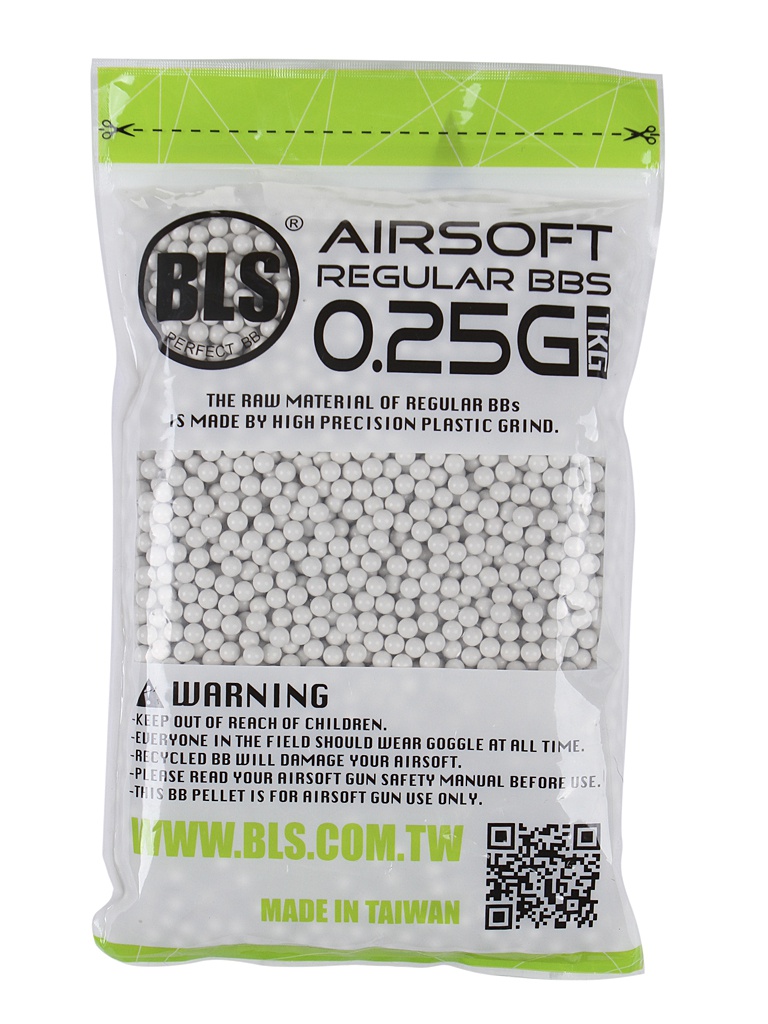 фото Шарики пластиковые bls 0.25g 6mm (1kg) white