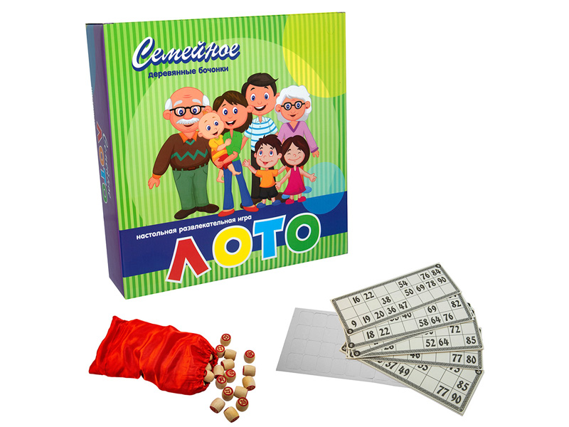 

Настольная игра Strateg Лото семейное 344, Лото