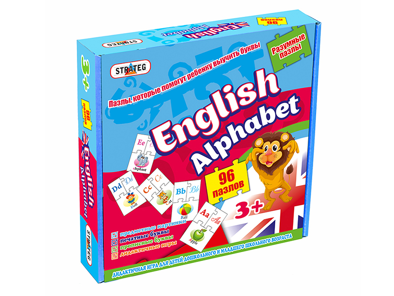 

Пазл Strateg English Alfabet 539, English Alfabet