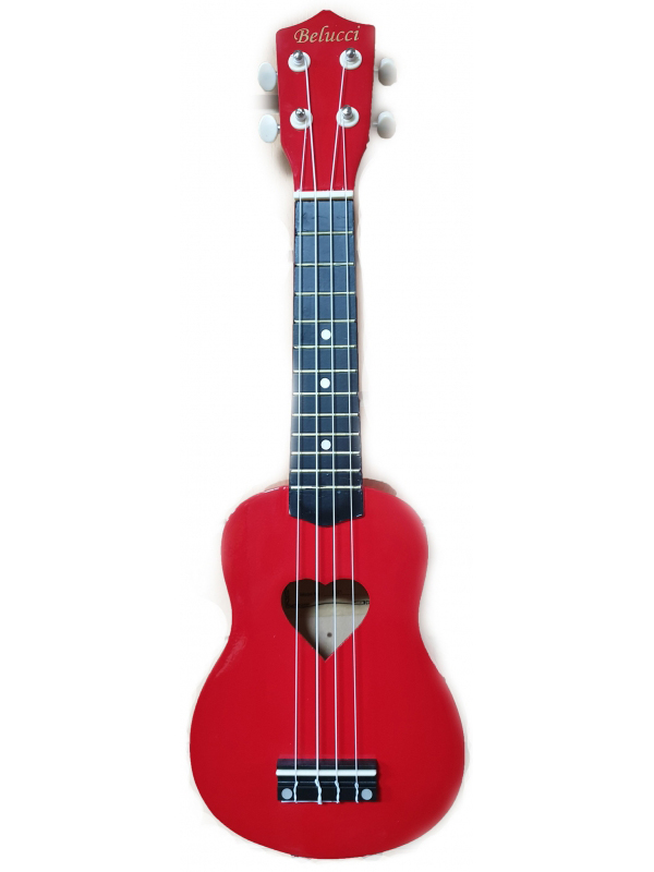 

Укулеле Belucci B-21 Heart Red, B-21