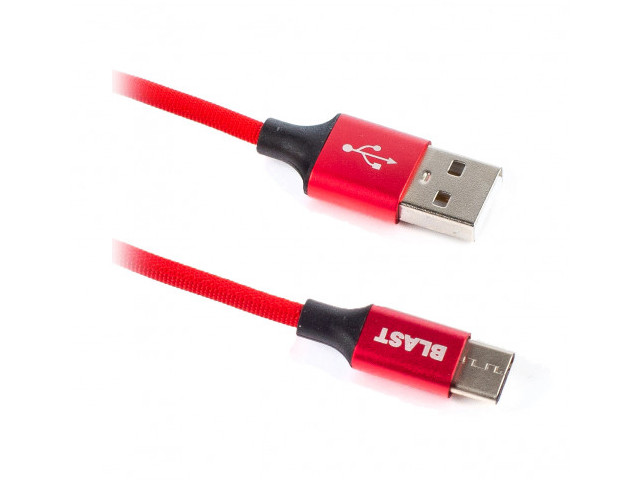 фото Аксессуар blast usb - type-c 1.2m bmc-414 red