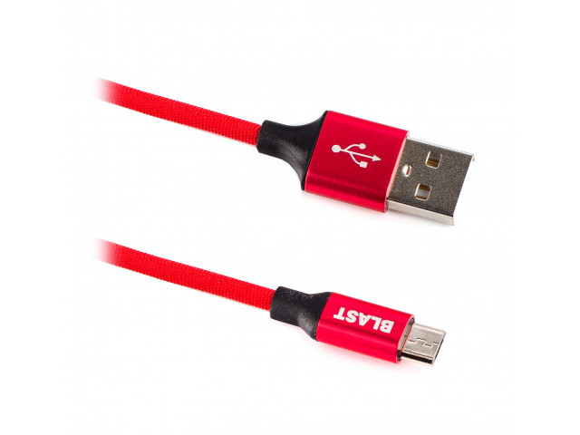 фото Аксессуар blast usb - microusb 1.2m bmc-114 red