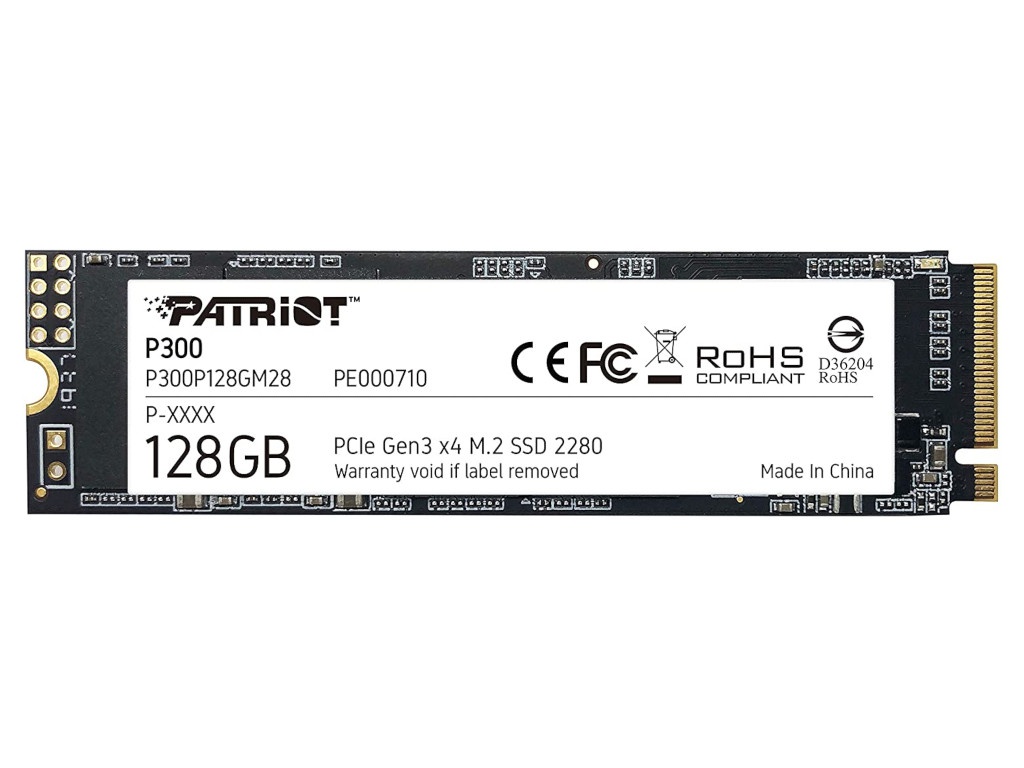 Твердотельный накопитель Patriot Memory P300 128Gb P300P128GM28 ssd patriot p300 2tb p300p2tbm28
