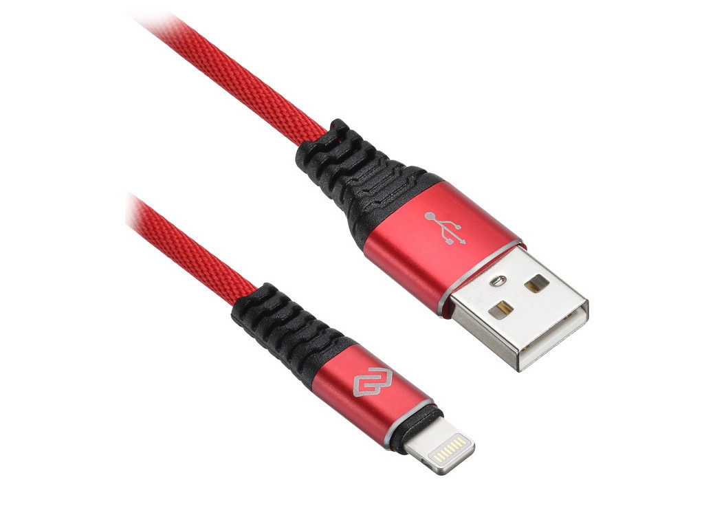 фото Аксессуар digma usb-a - lightning 1.2m red 1080247