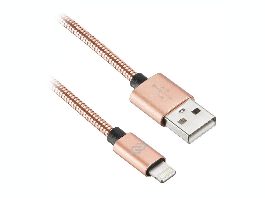 фото Аксессуар digma usb-a - lightning 1.2m rose gold 1080351