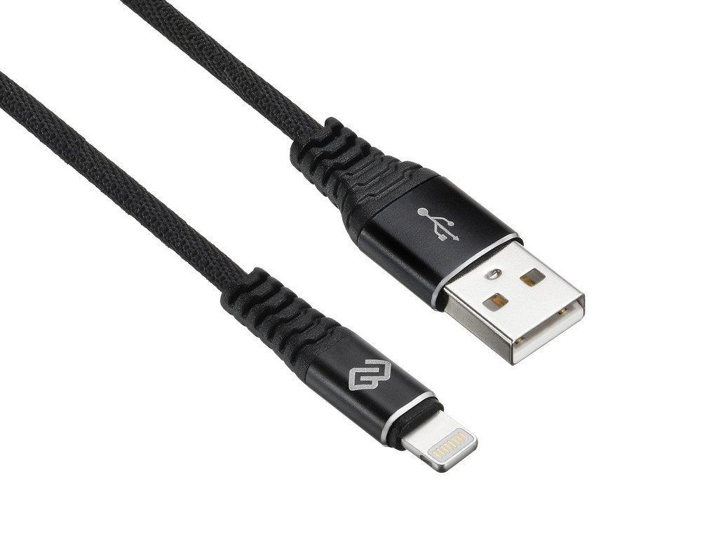 фото Аксессуар digma usb-a - lightning 2.0m black 1084576