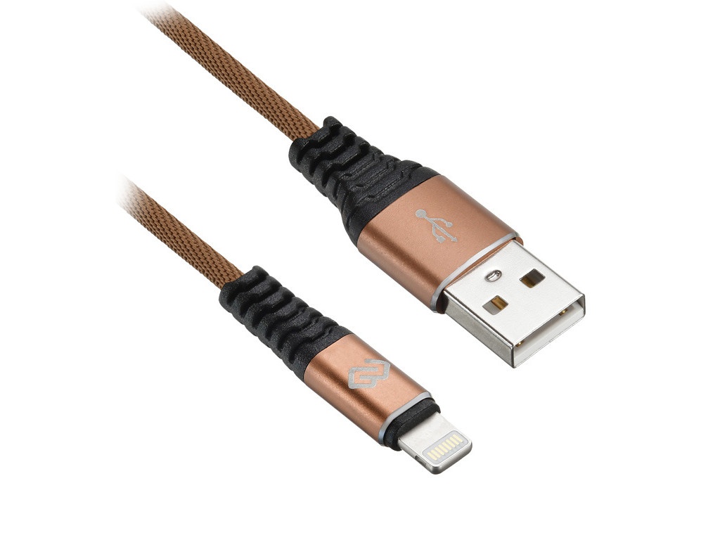 фото Аксессуар digma usb-a - lightning 3.0m brown 1080251