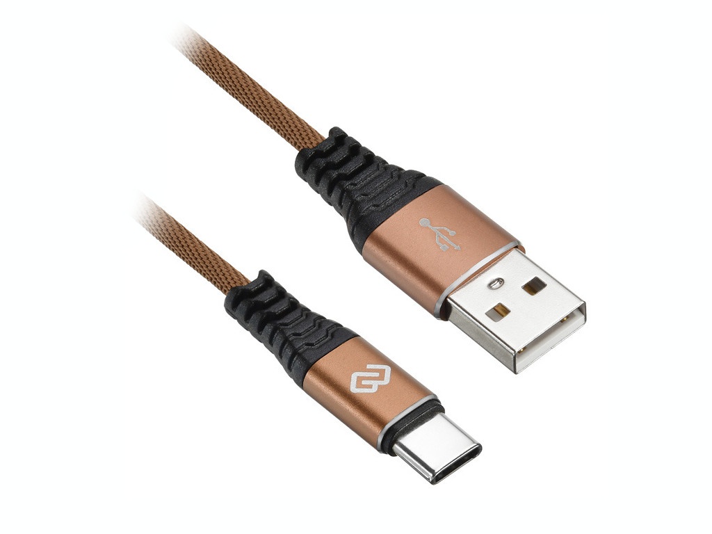 фото Аксессуар digma usb-a - type-c 0.15m brown 1080444