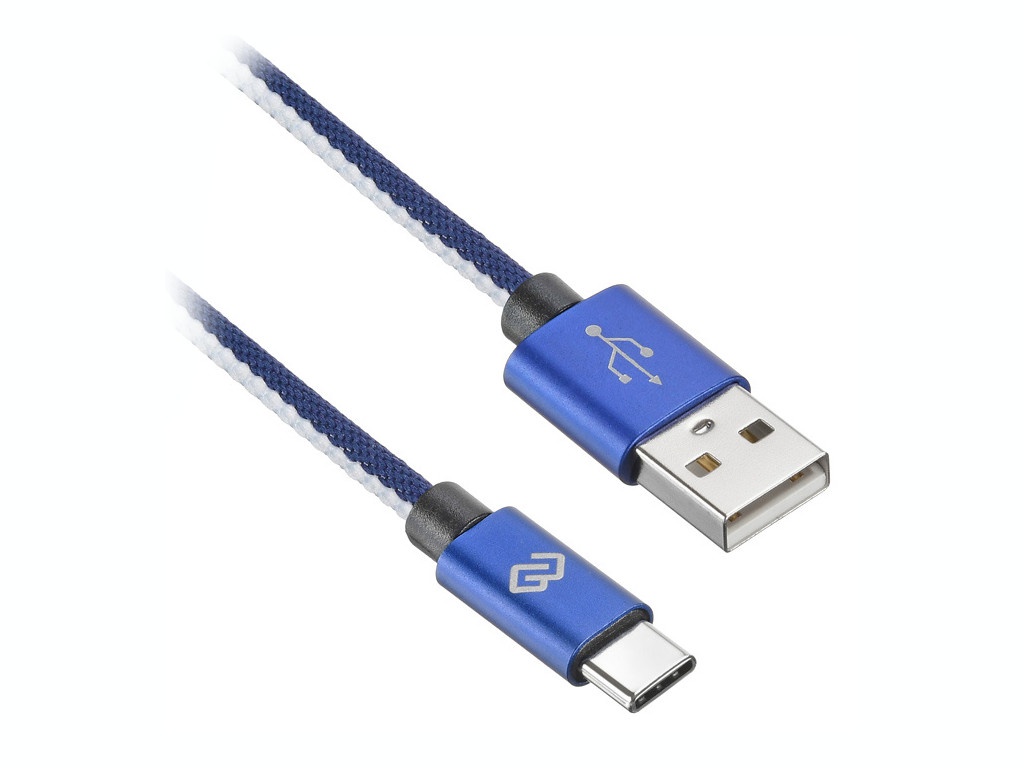 фото Аксессуар digma usb-a - type-c 0.15m blue 1080459