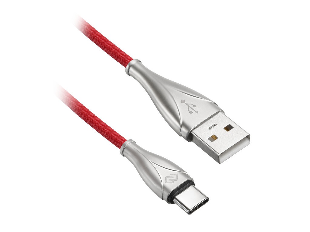 фото Аксессуар digma usb-a - type-c 1.2m red 1080439