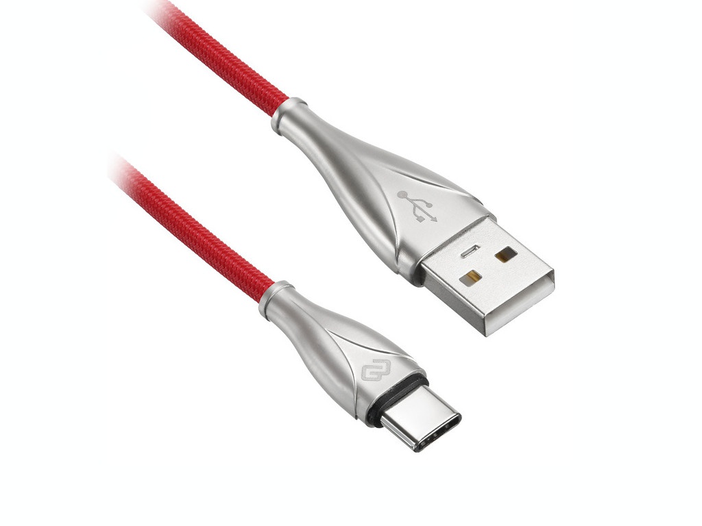 фото Аксессуар digma usb-a - type-c 2.0m red 1084575