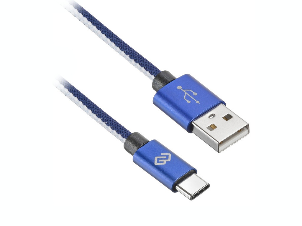 фото Аксессуар digma usb-a - type-c 2.0m blue 1084583