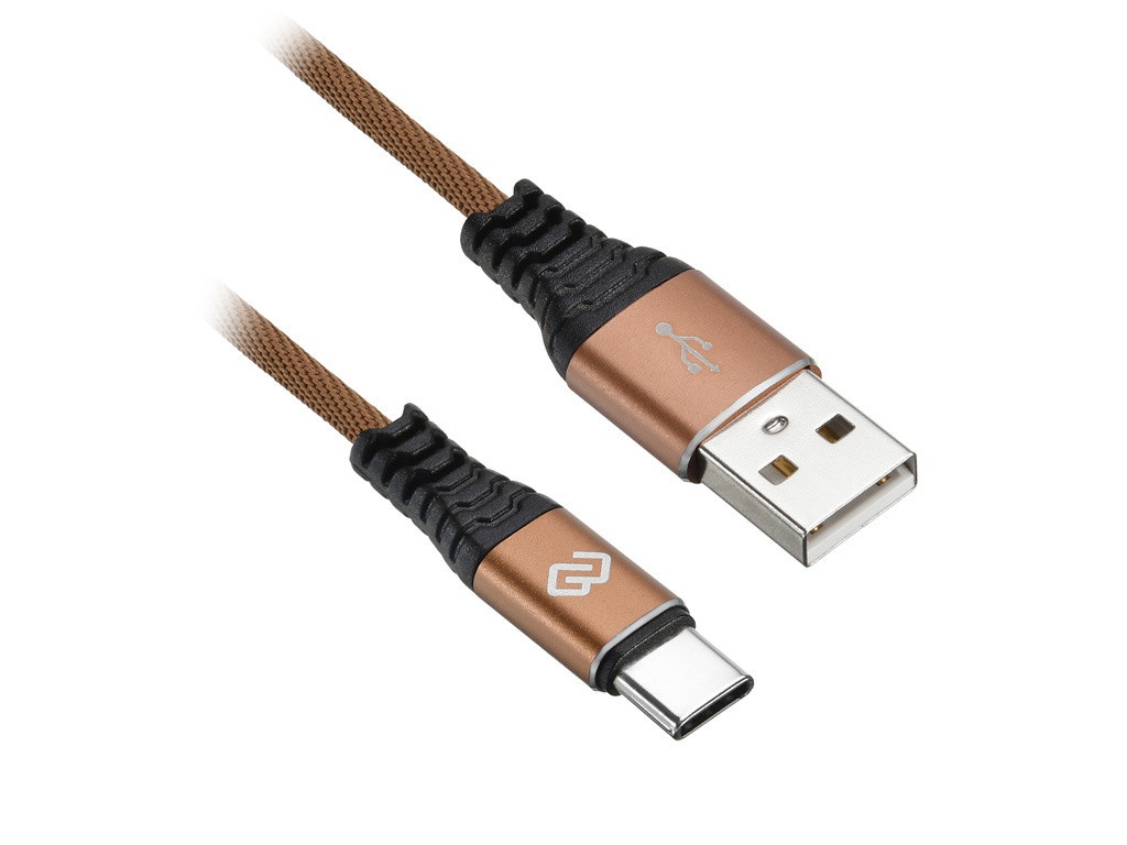 фото Аксессуар digma usb-a - type-c 3.0m brown 1080446