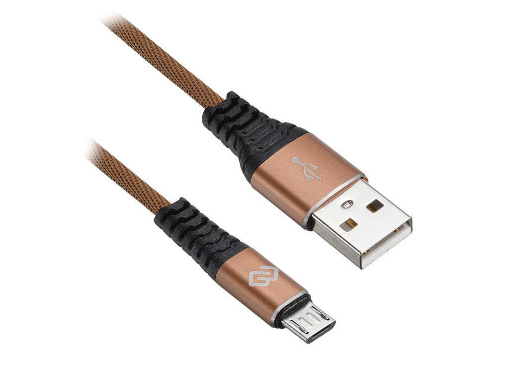 фото Аксессуар digma usb-a - micro usb-b 0.15m brown 1080372