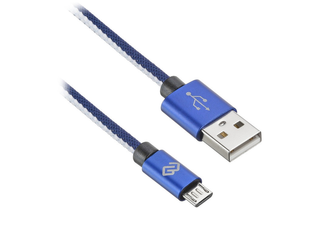 фото Аксессуар digma usb-a - micro usb-b 0.15m blue 1080397