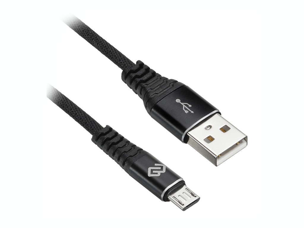 фото Аксессуар digma usb-a - micro usb-b 0.15m black 1080377